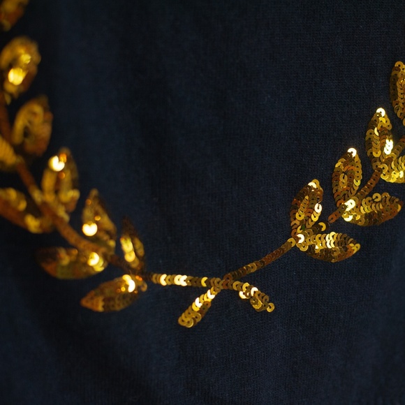 *wildfox* couture white label black sequin sweater - Picture 5 of 8